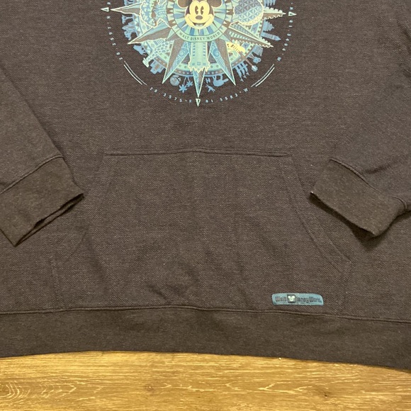 WALT DISNEY WORLD CREW NECK SWEATSHIRT DISCOVER THE MAGIC NAVY BLUE SIZE XXXL - Picture 4 of 7